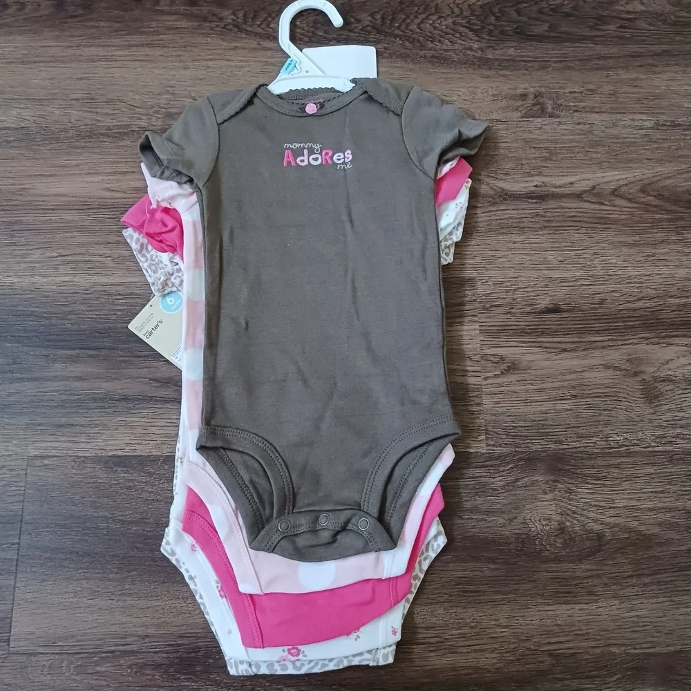 New Carter's Girls Size 6 months Short Sleeve Bodysuits Mommy Adores Me